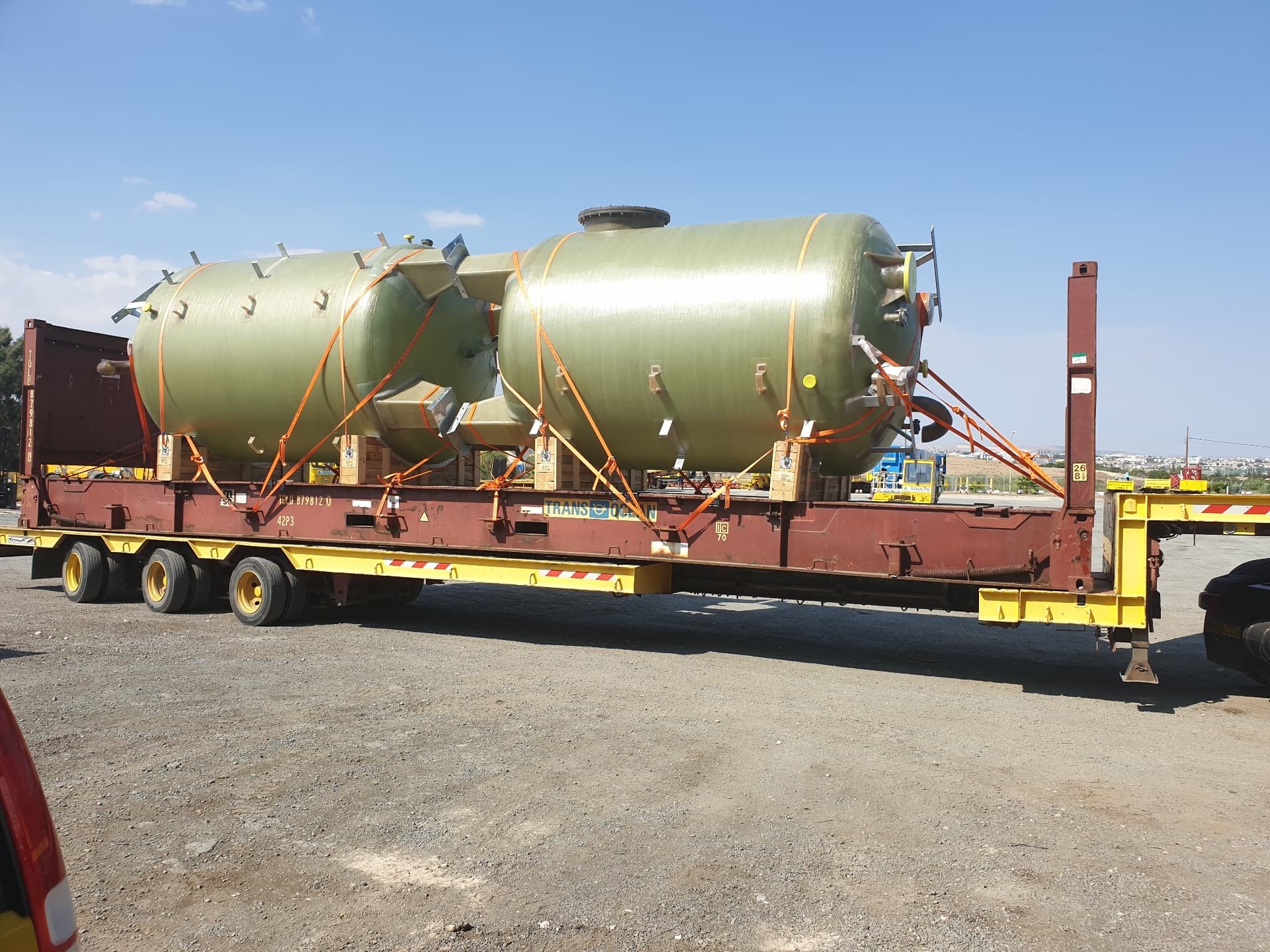Door to Door Delivery from Italy to Cyprus of Out of Gauge Tank Units - Image 1