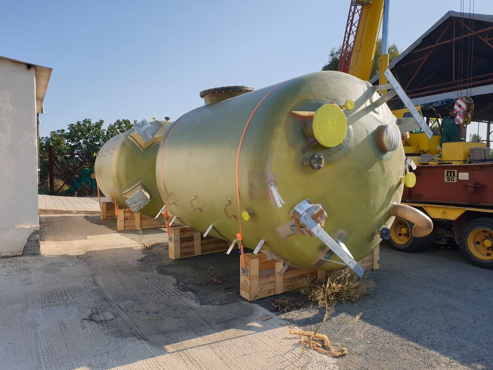 Door to Door Delivery from Italy to Cyprus of Out of Gauge Tank Units - Image 3