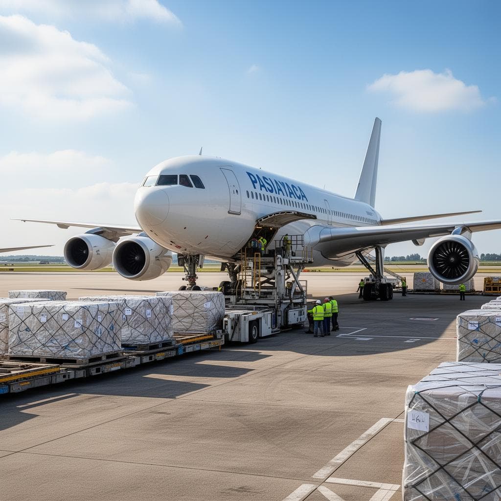 Air freight cargo operations at Cyprus airport