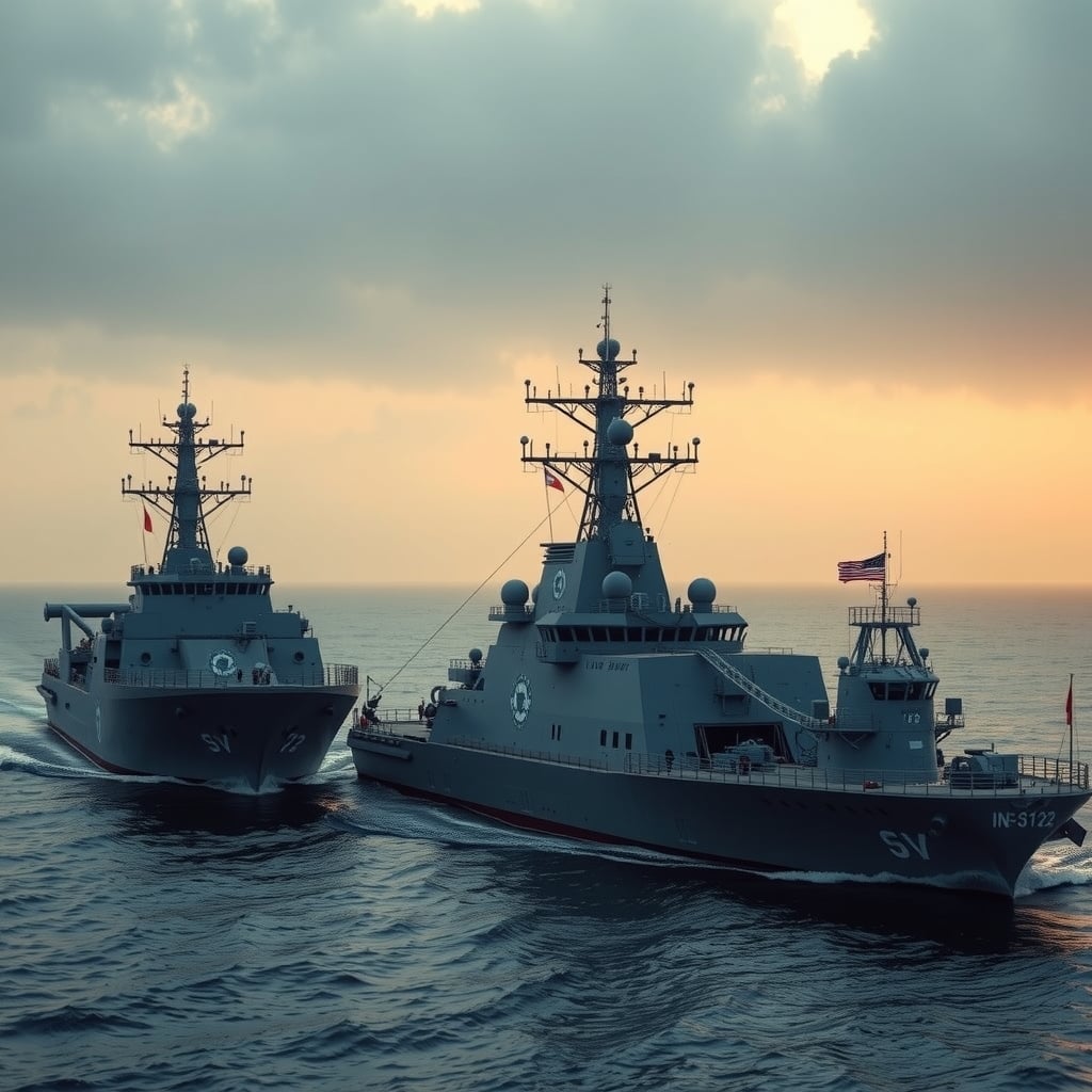 India Launches Two IRS-Classed Naval Vessels