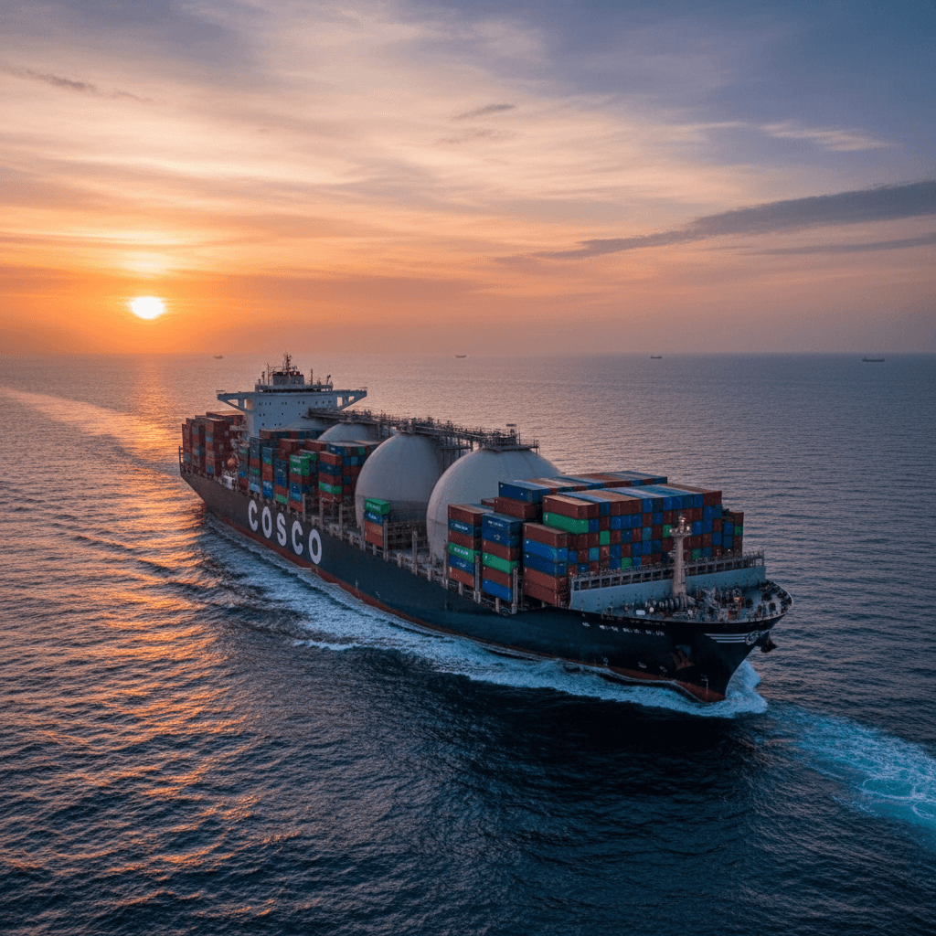 COSCO Nears $2 Billion Agreement for Twelve LNG Dual-Fuel Boxships