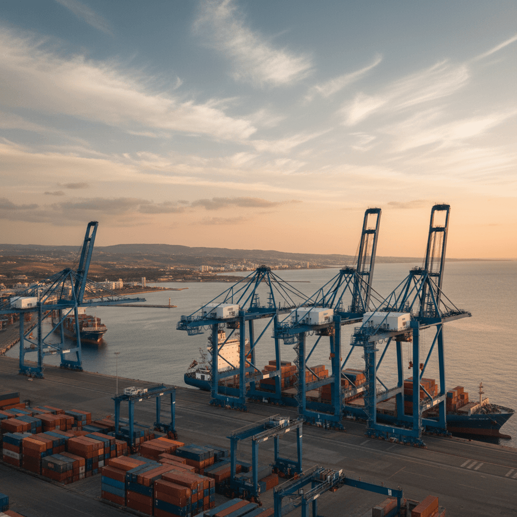 New bigger cranes for Limassol