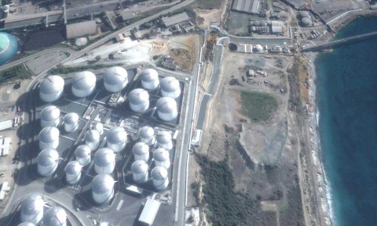 vttv oil terminal aerial photo